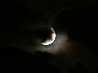 Obraz na płótnie Canvas halloween półksiężyc