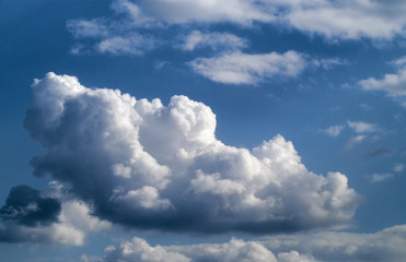 cloud-let on blue sky