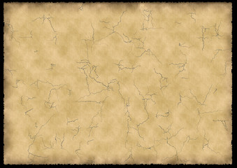 old parchment with deep chaps