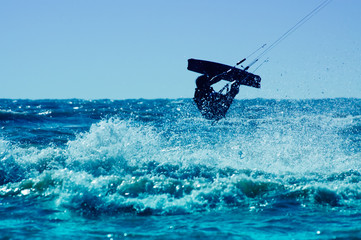 Obraz premium kitesurfing