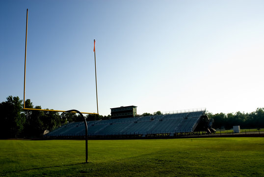 football stadium and goal post