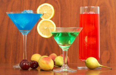 colorful cocktails