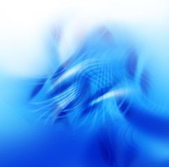 abstract blue - white background - waves and light