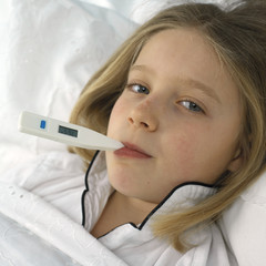 taking her temperature