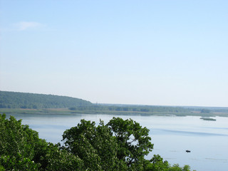 the river, summer