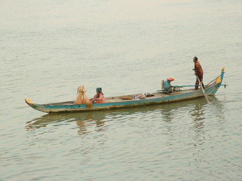 bateau, cambodge