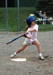 little softball player