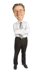 senior businessman's caricature