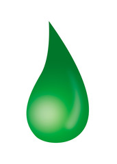 Obraz premium green droplet