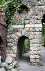 old brick archway
