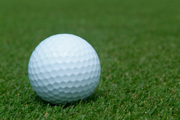 golf-ball on green
