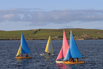 children practise