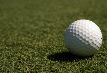golf ball on green