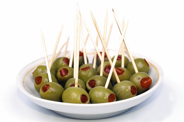 olive on plate