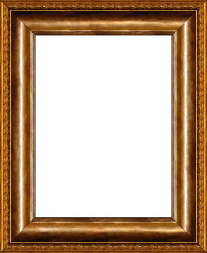 antique rustic wooden picture frame