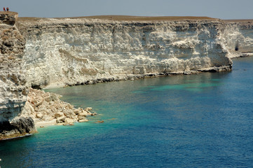 precipitous cliffs