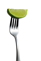 lime on fork