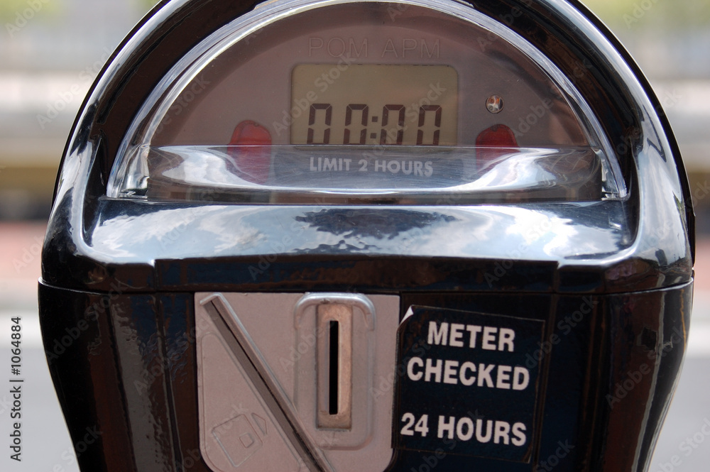 Wall mural parking meter