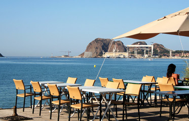 terrasse ensoleillée