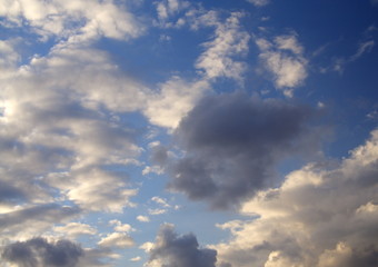 Fototapeta na wymiar mixed clouds