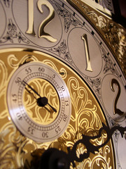 time on a grandfather clock