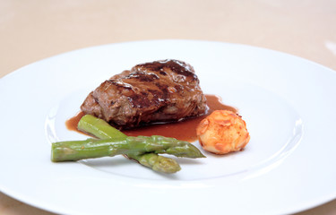 small plate of gourmet food at wedding