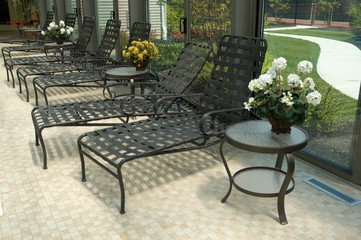poolside area