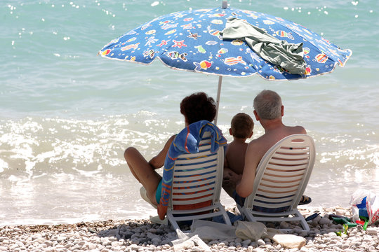 sur la plage