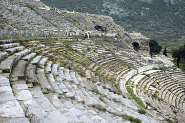 section - great theater in ephesus