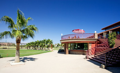 playa serena golf clubhouse on the costa del almeria