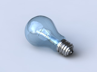 a blue light bulb