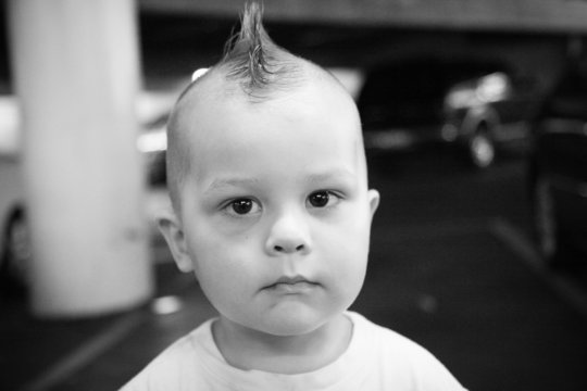 Little Boy With Mohawk