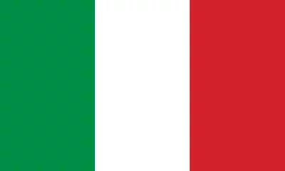 Abwaschbare Fototapete Europa italien fahne