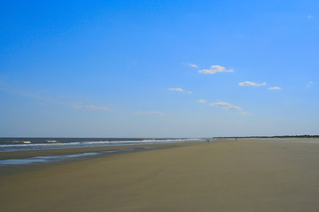 broad view of the beach