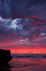 sky on fire