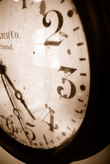 close up of clock