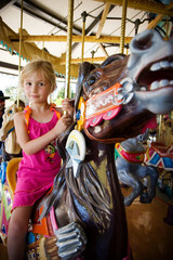 girl on a carousel