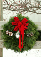 christmas outdoor wreath