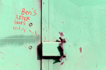 green door