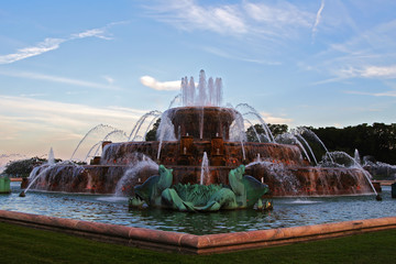 buckingham fountain, chicago ilinois