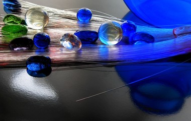 a blue glass fantasy