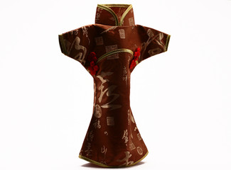 brown chinese mini attire