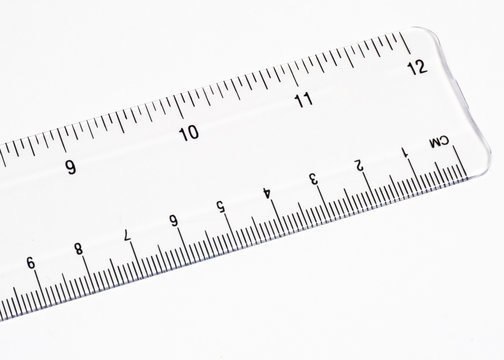 Clear Ruler Close-up