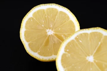 Papier Peint photo Lavable Tranches de fruits Citrons
