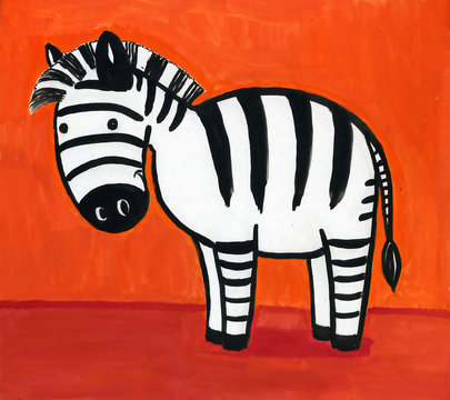 Fototapeta cartoon zebra