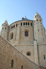 Fototapeta na wymiar the church of the dormition in jerusalem
