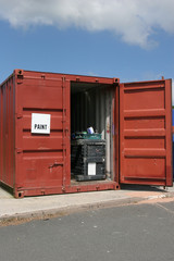 paint recycling container