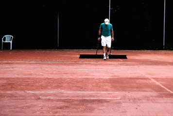 sweeping the court