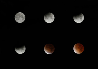 Obraz premium total lunar eclipse