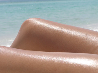 sunbathing